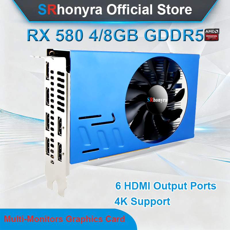 Rx 580 8Gb 2048Sp Gpu - SRhonyra AMD RX580 4/8GB Grafikkarte für