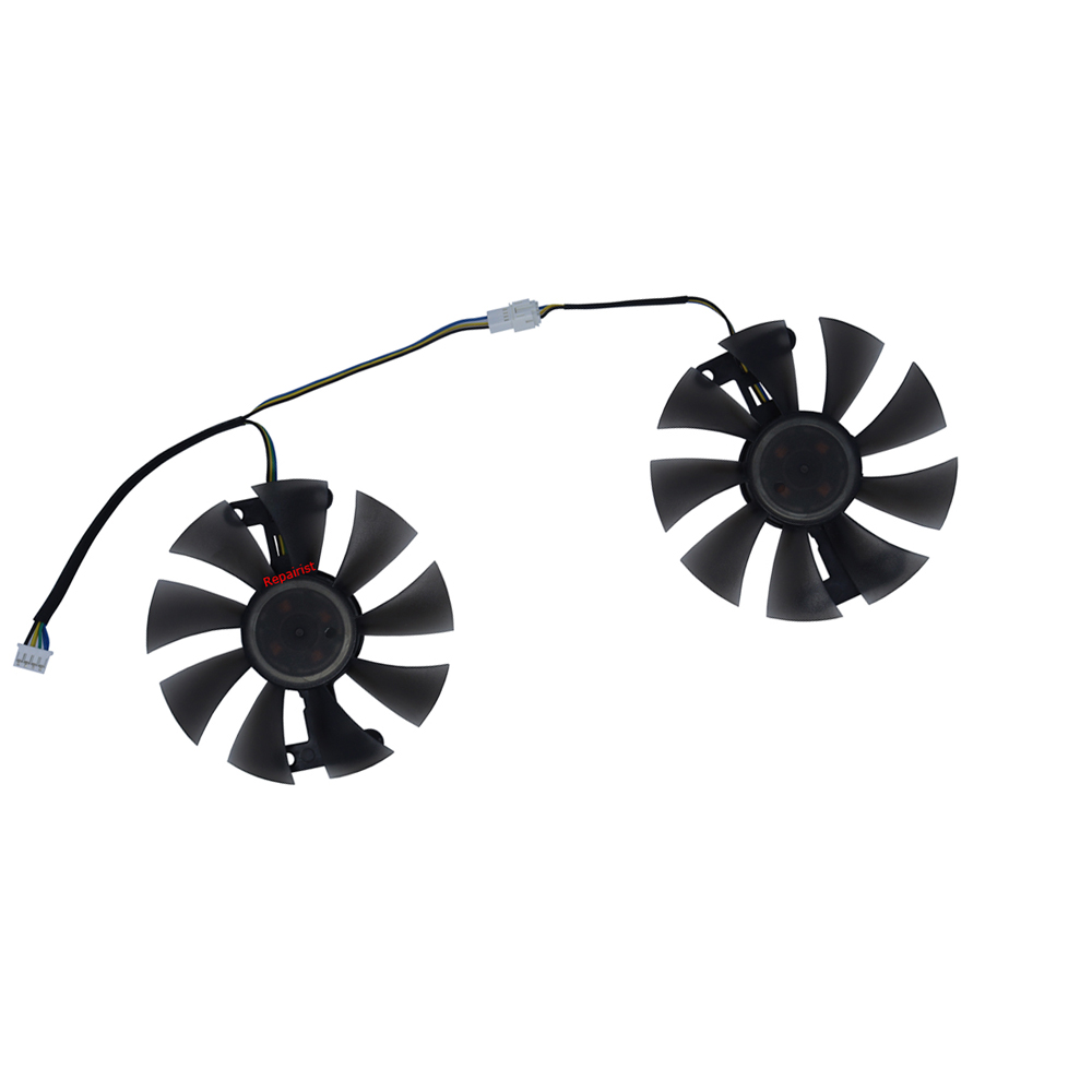 Rx 580 8Gb 2048Sp Gpu - 2 teile/satz ga91s2h, grafikkarten lüfter, video