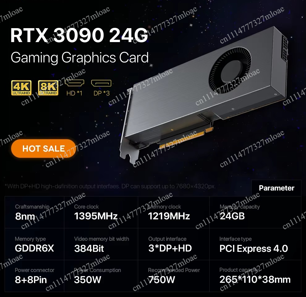 Rtx 3090 24Gb Graphics Card - RTX 3090 DDR6X Grafikkarte RTX 3080