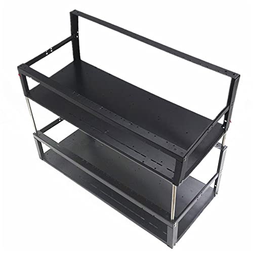 12 Gpu Open Air Frame Case - Zweischichtiges Computergehäuse mit offenem Luftrahmen und