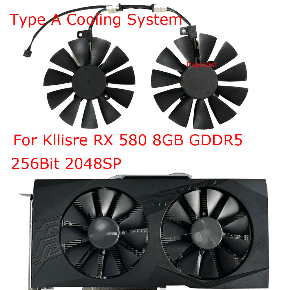 2 teile/satz, Grafikkarten lüf – Rx 580 8Gb 2048Sp Gpu Bewertung und Preis