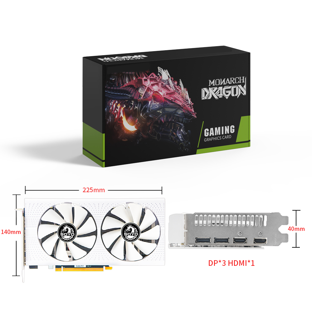 SOYO AMD Radeon RX580 8 GB Gra – Rx 580 8Gb 2048Sp Gpu Bewertung und Preis